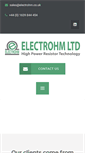 Mobile Screenshot of electrohmltd.com