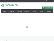 Tablet Screenshot of electrohmltd.com